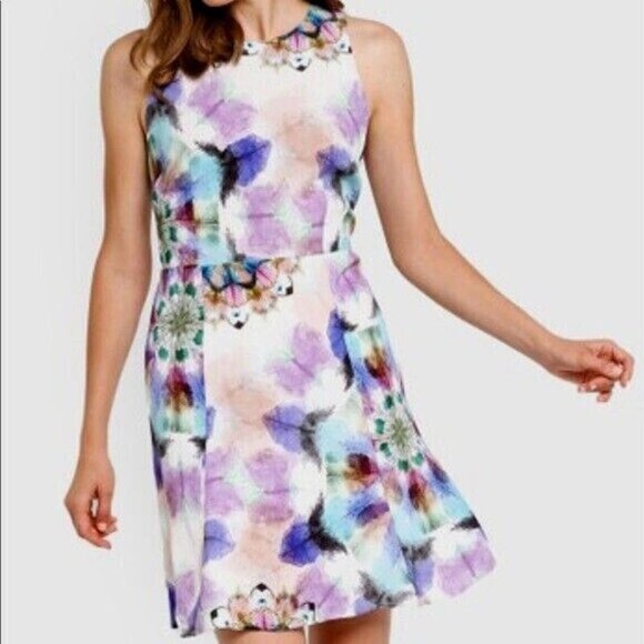 Floral Multicolor Sleeveless Dress - Picture 8 of 11